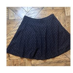 Hollister Eyelet Black Skirt Size Sm